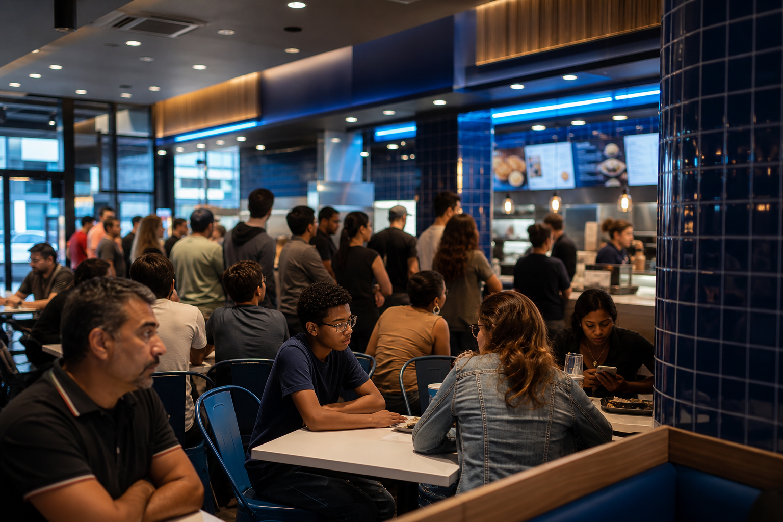 crowded restaurant 